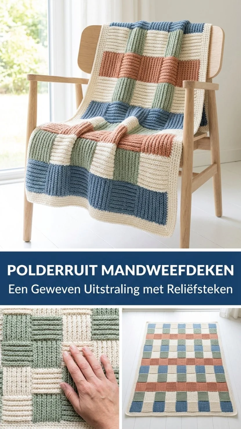 Polderruit Mandweefdeken in stijlvolle interieursetting