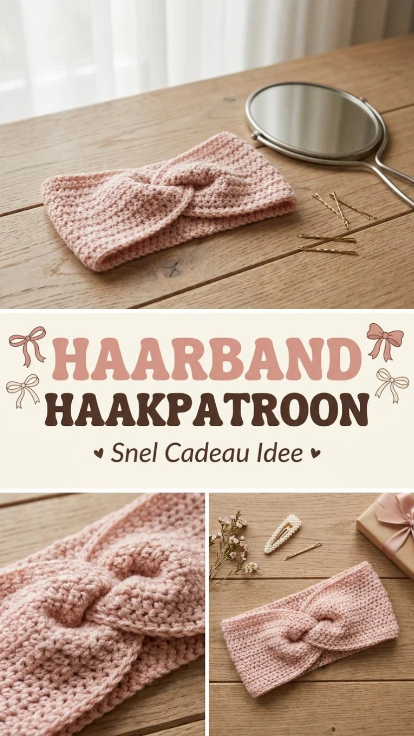 Haarband haakpatroon voor het creëren van unieke haaraccessoires