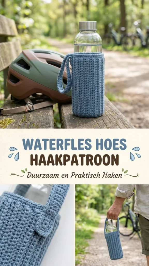 Duurzaam haakpatroon voor een waterfleshoes, ideaal voor onderweg.