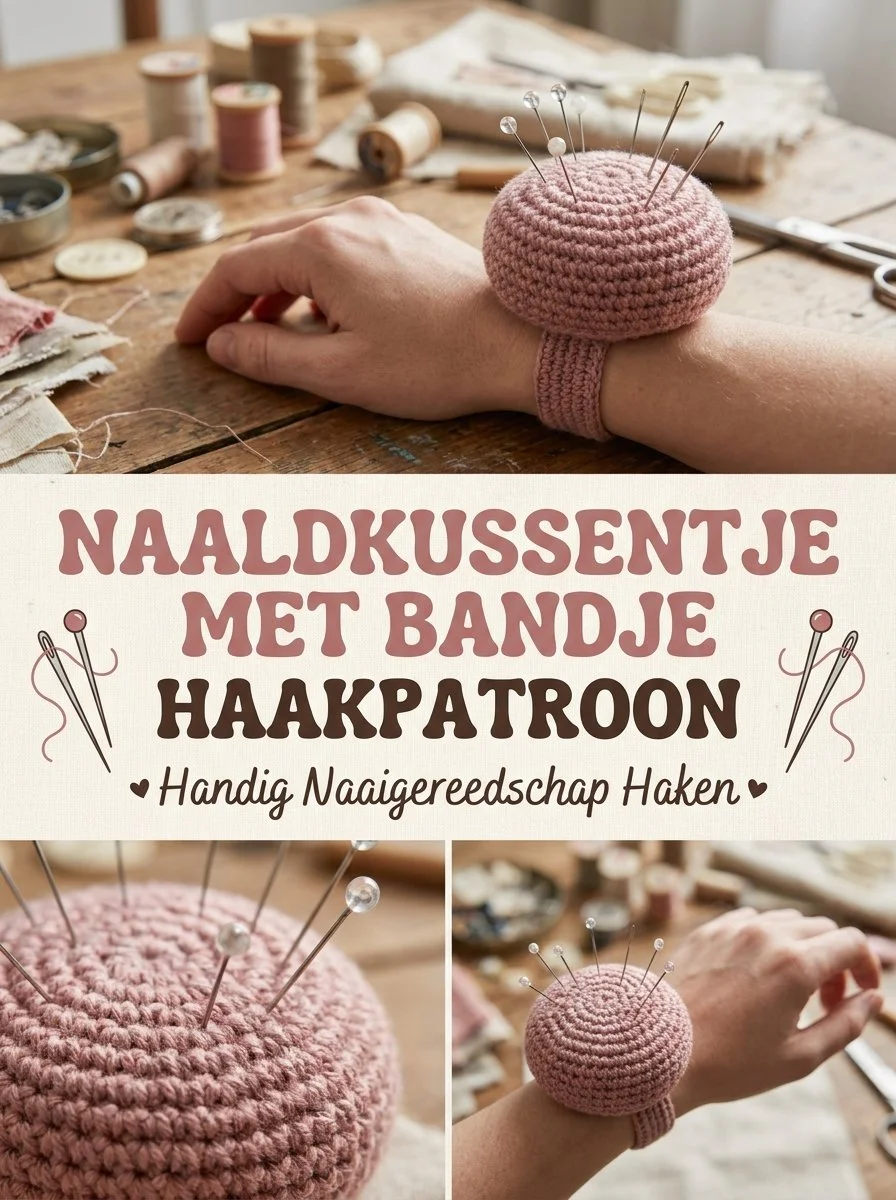 Naaldkussentje met bandje haken voor efficiënt naaien