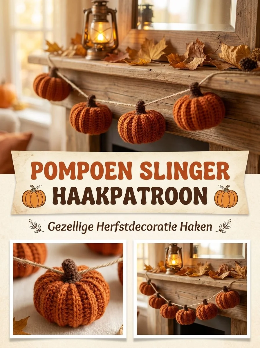 Pompoen Slinger Haken voor herfstdecoratie in een gezellige sfeer